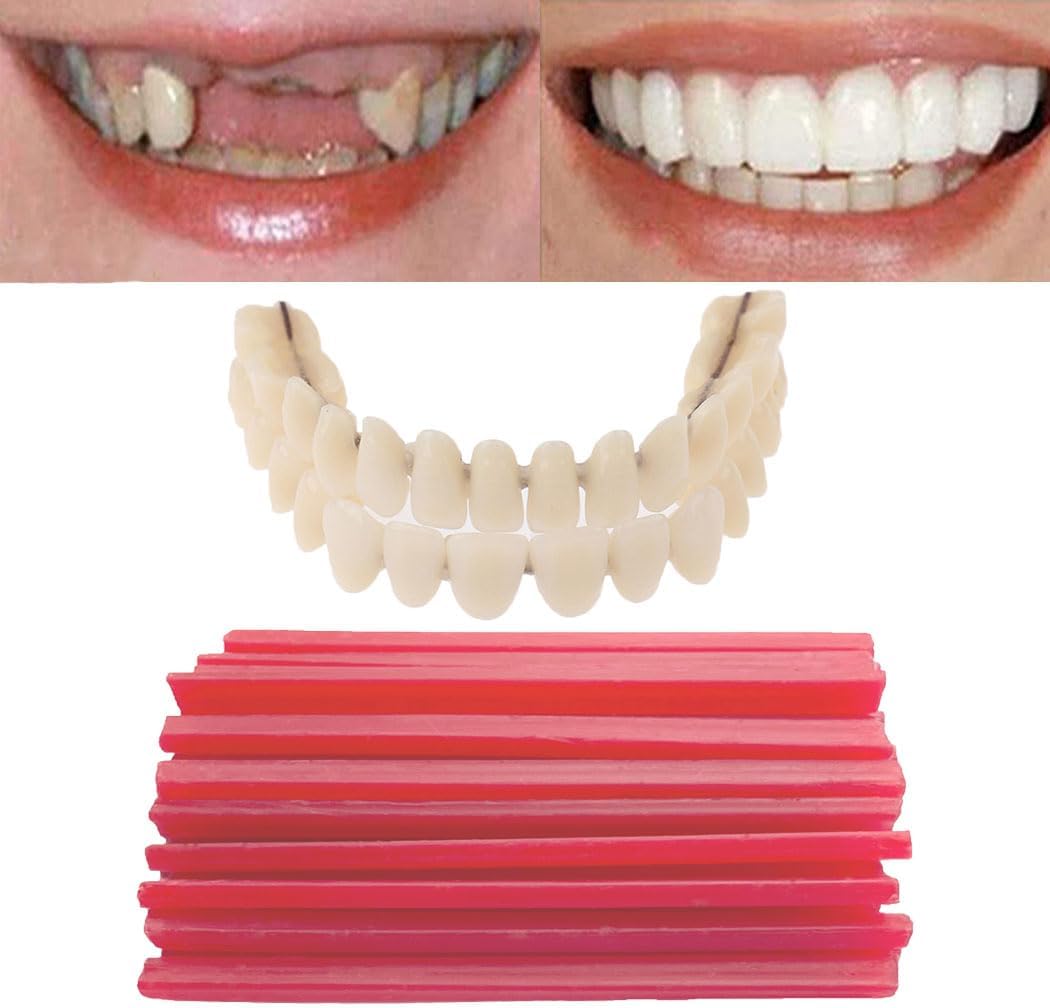 Do It Yourself Fake Tooth Repair Kits for Making Temporary Partial or Full Dentures,Tooth Fixing Kit for Regaining Condident Smile